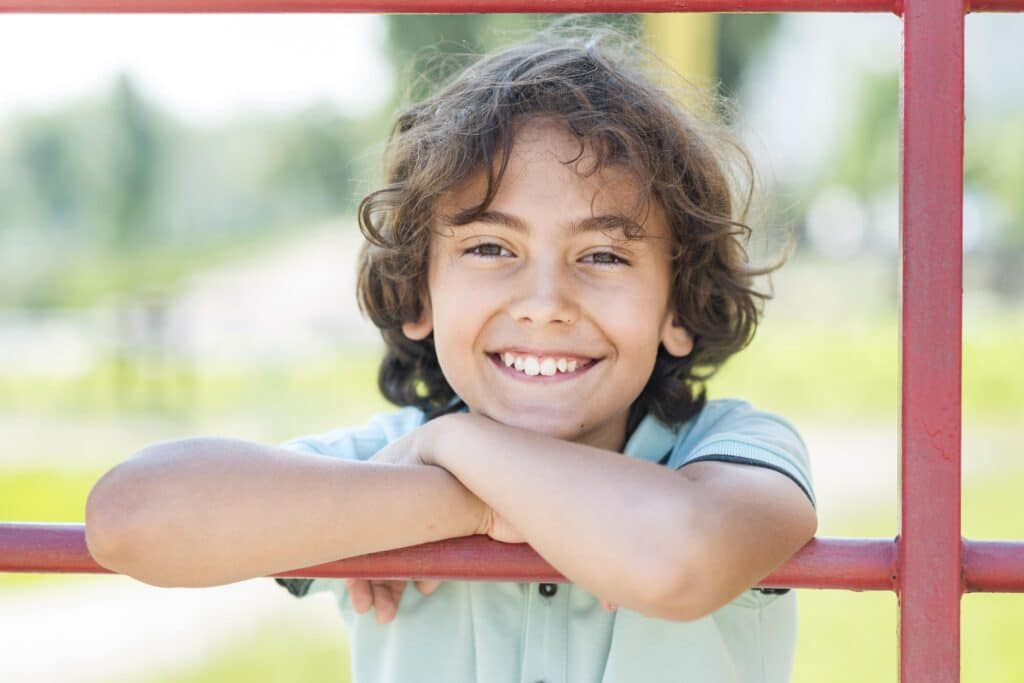 portrait smiley young boy